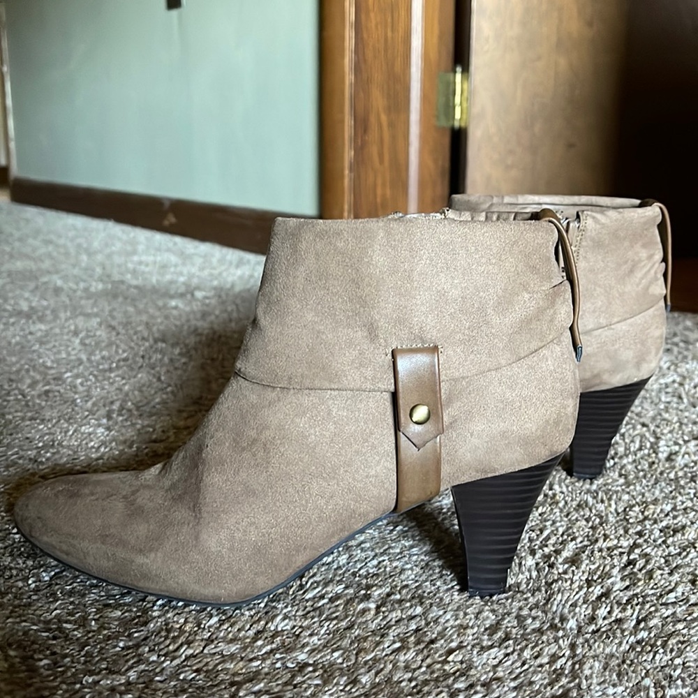 Brown Heeled Booties